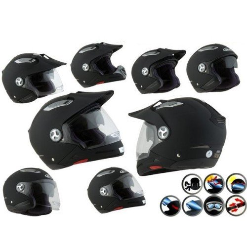 Casco HJC ISMULTI RUBBERTONE BLACK