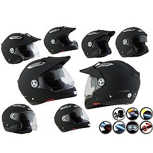Casco HJC ISMULTI RUBBERTONE BLACK
