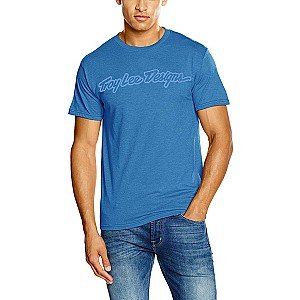 Tee Shirt TROY LEE SIGNATURE HEATHER ROYAL BLUE