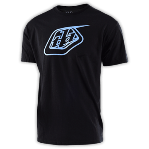 Tee Shirt TROY LEE SIGNATURE LOGO BLACK/SKY