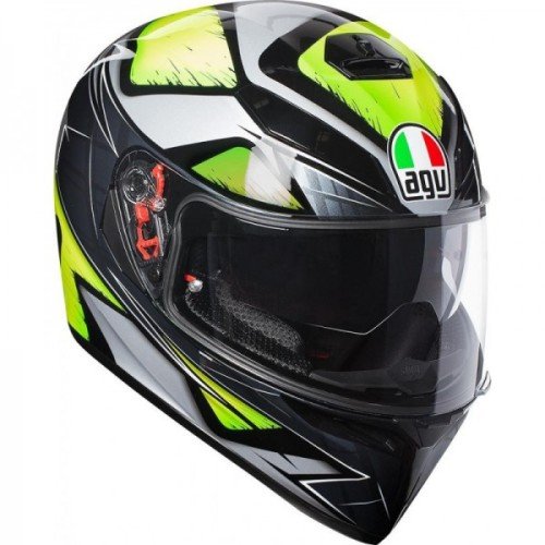 Casco AGV K3 SV PLK LIQUEFY GREY/YELLOW FLUO
