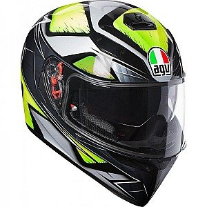 Casco AGV K3 SV PLK LIQUEFY GREY/YELLOW FLUO