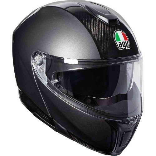 Casco AGV SPORTMODULAR SOLID PLK CARBON/DARK GREY