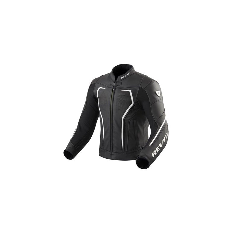 Giubbotto REV'IT PELLE VERTEX GT NERO/BIANCO