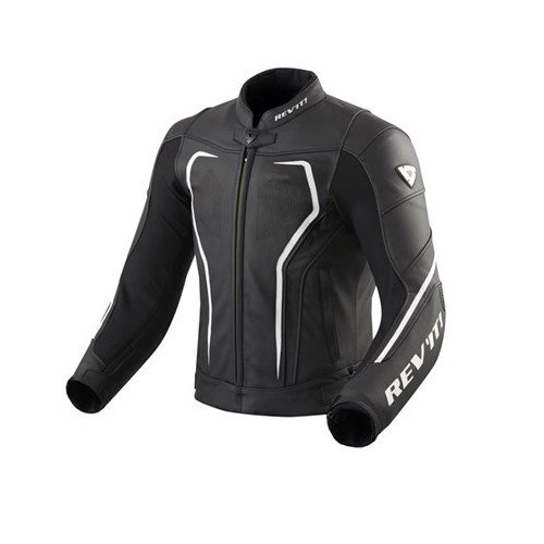 Giubbotto REV'IT PELLE VERTEX GT NERO/BIANCO
