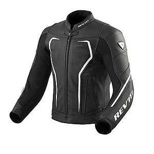 Giubbotto REV'IT PELLE VERTEX GT NERO/BIANCO