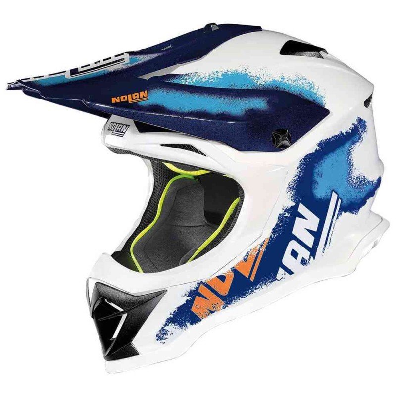 Casco NOLAN N53 LAZY BOY WHITE/BLUE/ORANGE