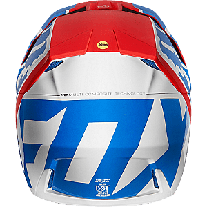 Casco FOX V3 KILA BLUE/RED