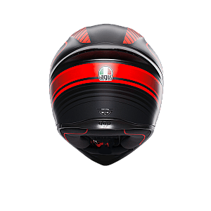 Casco AGV K1 MULTI WARMUP MATT BLACK/RED