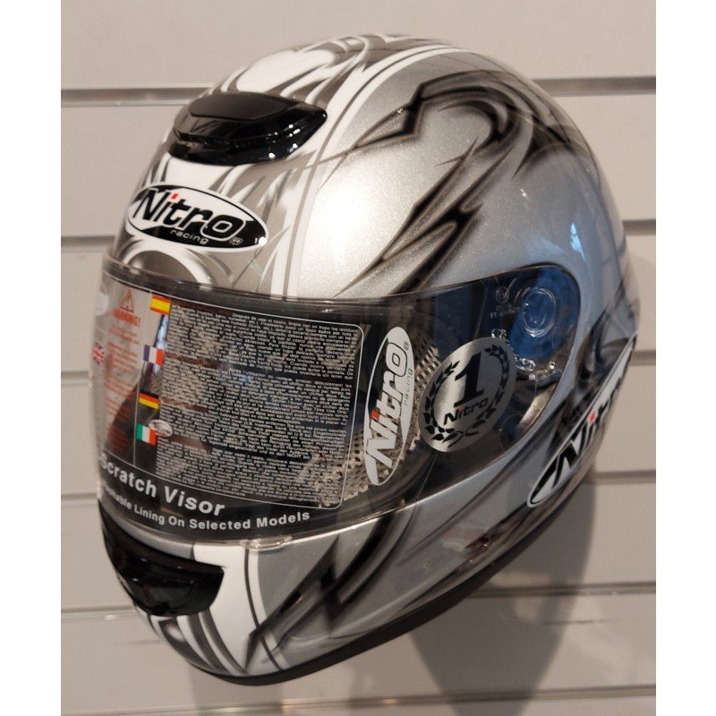 Casco NITRO N1430 VX SILVER/WHITE/SILVER TAGLIA 60-L