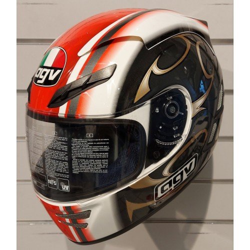 Casco AGV STEALTH DRAGON BIANCO/ROSSO/ANTRACITE TAGLIA 62-XL