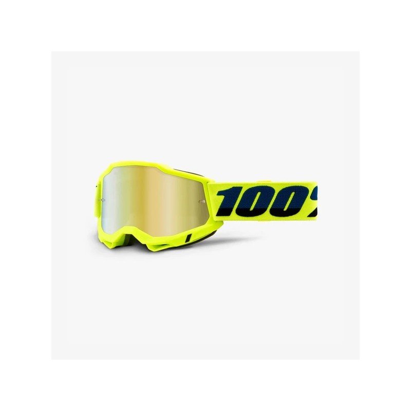 Occhiali 100% ACCURI 2 YELLOW FLUO GOLD MIRROR LENS