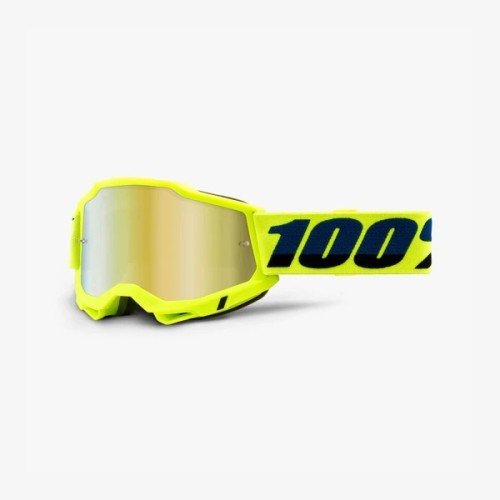 Occhiali 100% ACCURI 2 YELLOW FLUO GOLD MIRROR LENS