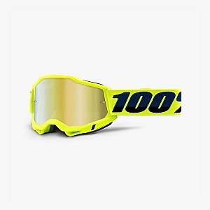 Occhiali 100% ACCURI 2 YELLOW FLUO GOLD MIRROR LENS
