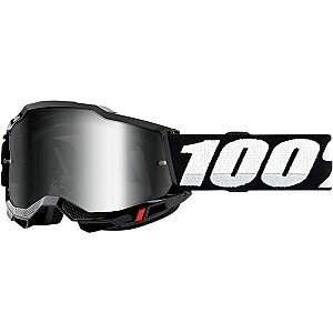 Occhiali 100% ACCURI 2 BLACK SILVER MIRROR LENS