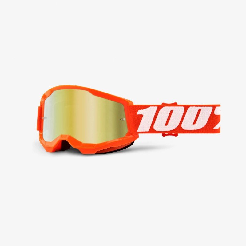 Occhiali 100% STRATA 2 YOUTH ORANGE GOLD MIRROR LENS