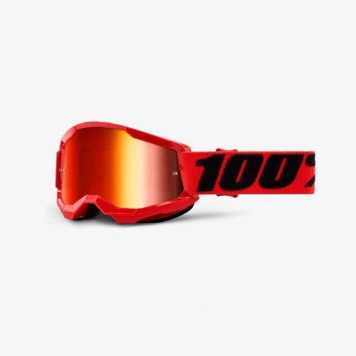 Occhiali 100% STRATA 2 YOUTH RED RED MIRROR LENS