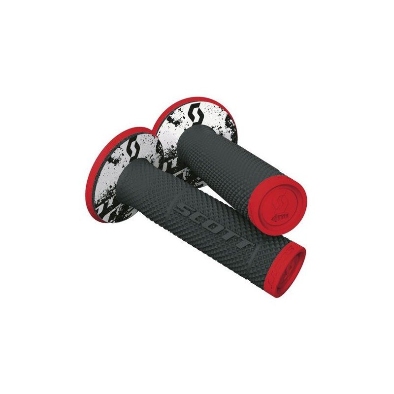 Manopole SCOTT SX II + donut RED/BLACK