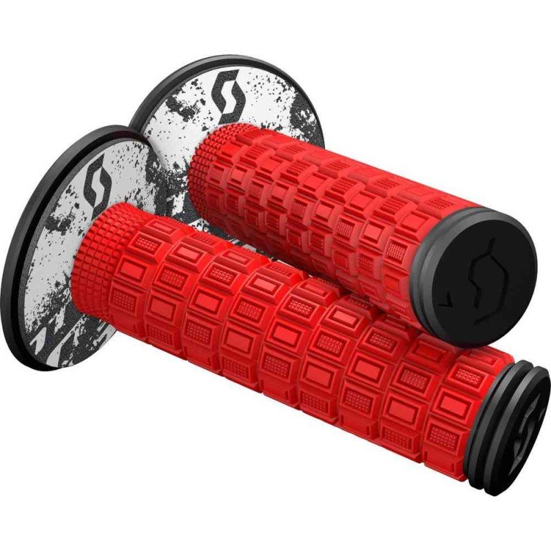 Manopole SCOTT MELLOW + donut RED/BLACK