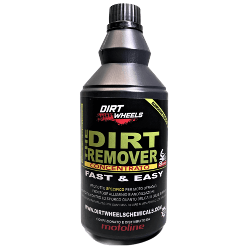 DIRTWHEELS THE DIRT REMOVER CONCENTRATO 750 ml sgrassatore detergente per moto da fuoristrada