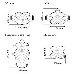 Coprisella TUCANO URBANO COOL FRESH MOTO SELLA LUNGA
